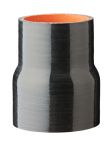 Silicone Reducing Sleeve 3" ID to 2 .5" ID  Gloss Black, 4" Long Version